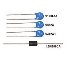 Metal Oxide Varistor, Transzorb V130LA1, V39ZA1, V47ZA1, 1.5KE56CA, 1.5KE220CA-TP, 1N4004